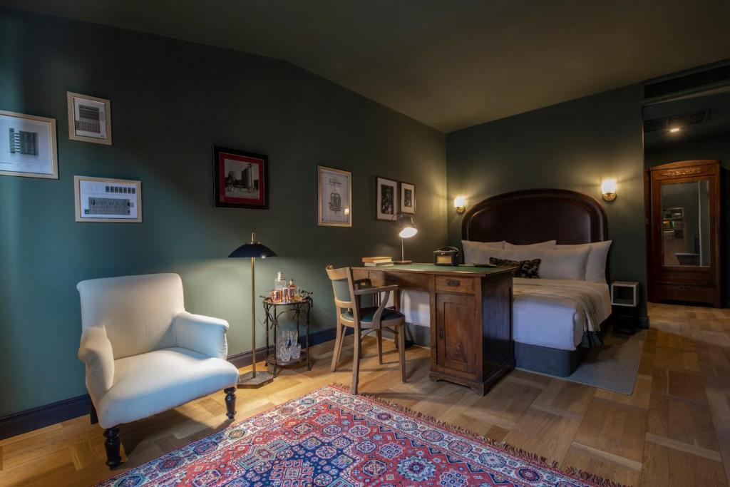 Postel nebo postele na pokoji v ubytování Communal Hotel Plekhanovi