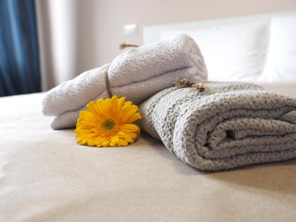 Postel nebo postele na pokoji v ubytování B&B Linae - Residence