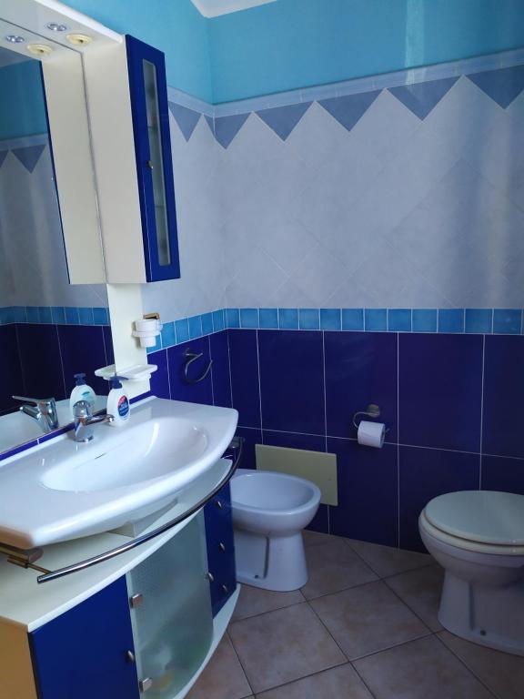 Koupelna v ubytování B&B Luna Blu
