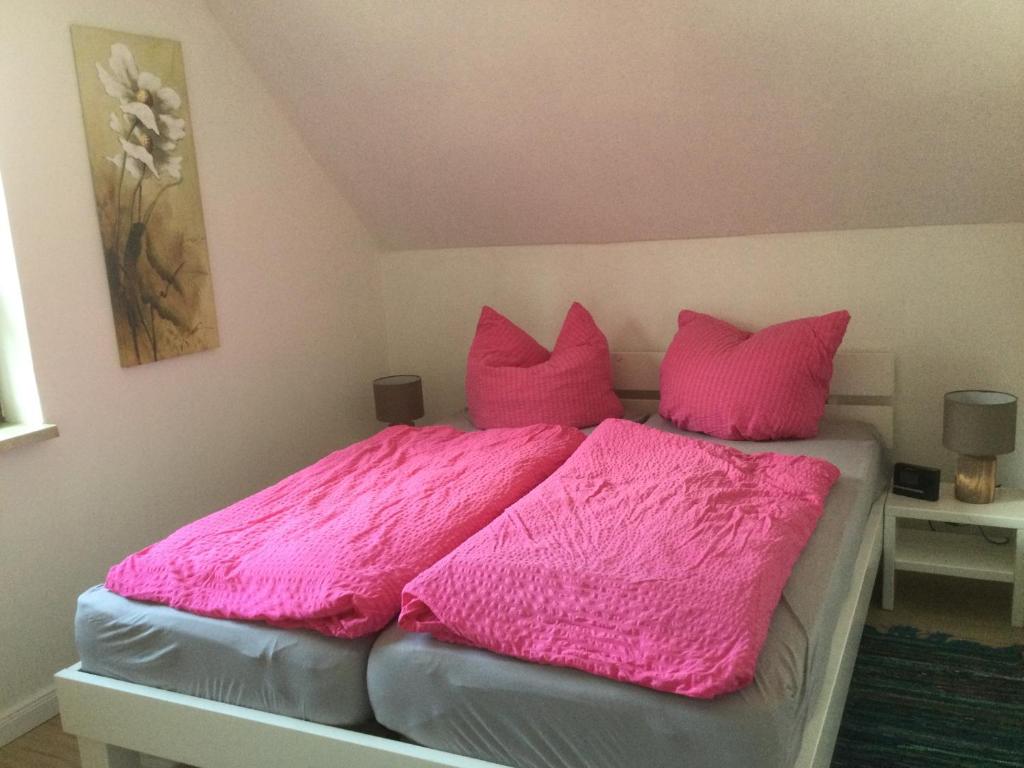 Postel nebo postele na pokoji v ubytování Dani´s Feriendomizil