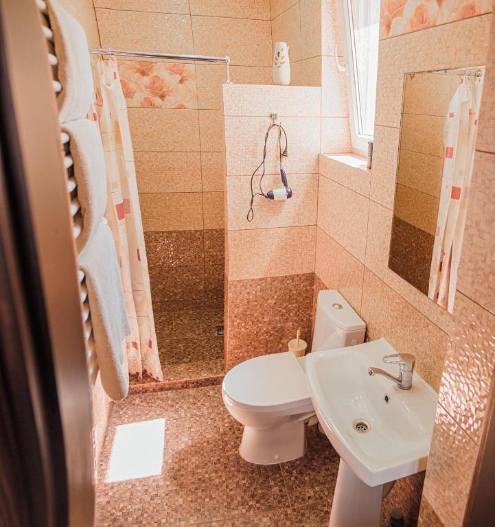 Koupelna v ubytování SAMARIANKA hotel