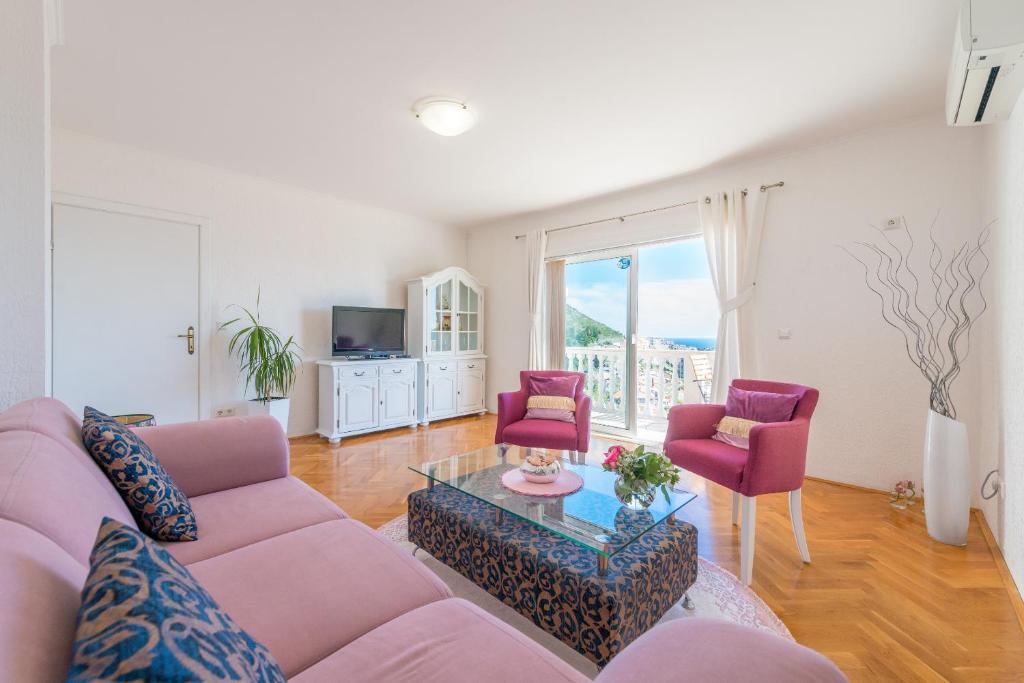 TV a/nebo společenská místnost v ubytování Dubrovnik Dili Apartment & Room
