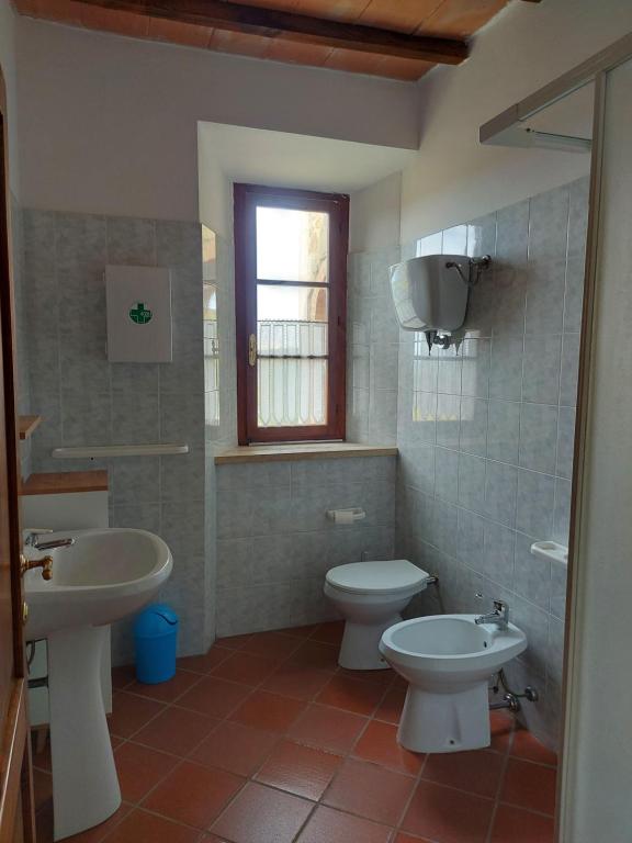 Koupelna v ubytování Agriturismo Capannacce