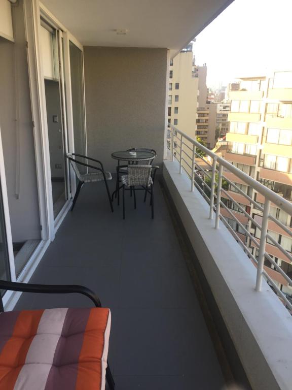 Un balcon sau o terasă la Departamento 3 poniente Viña del Mar