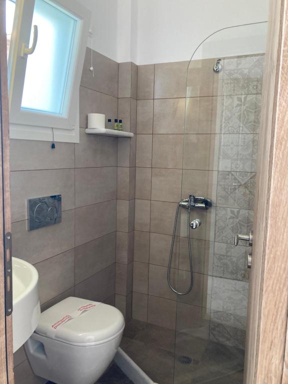 Koupelna v ubytování Hotel Chrisoula