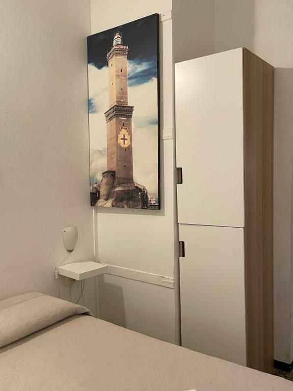 Łóżko lub łóżka w pokoju w obiekcie Albergo Novecento