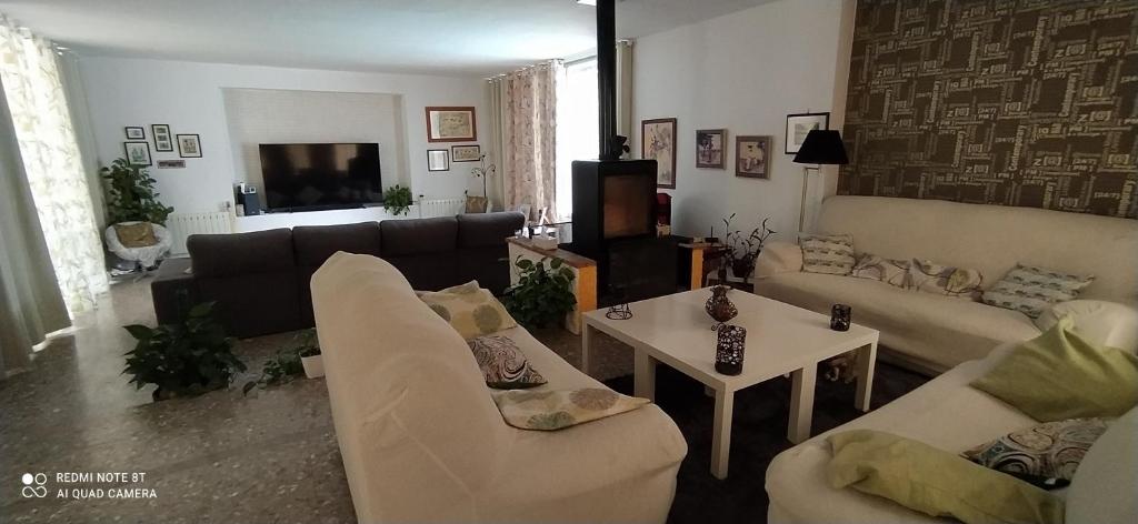 TV a/nebo společenská místnost v ubytování B&B Com a Casa Teva