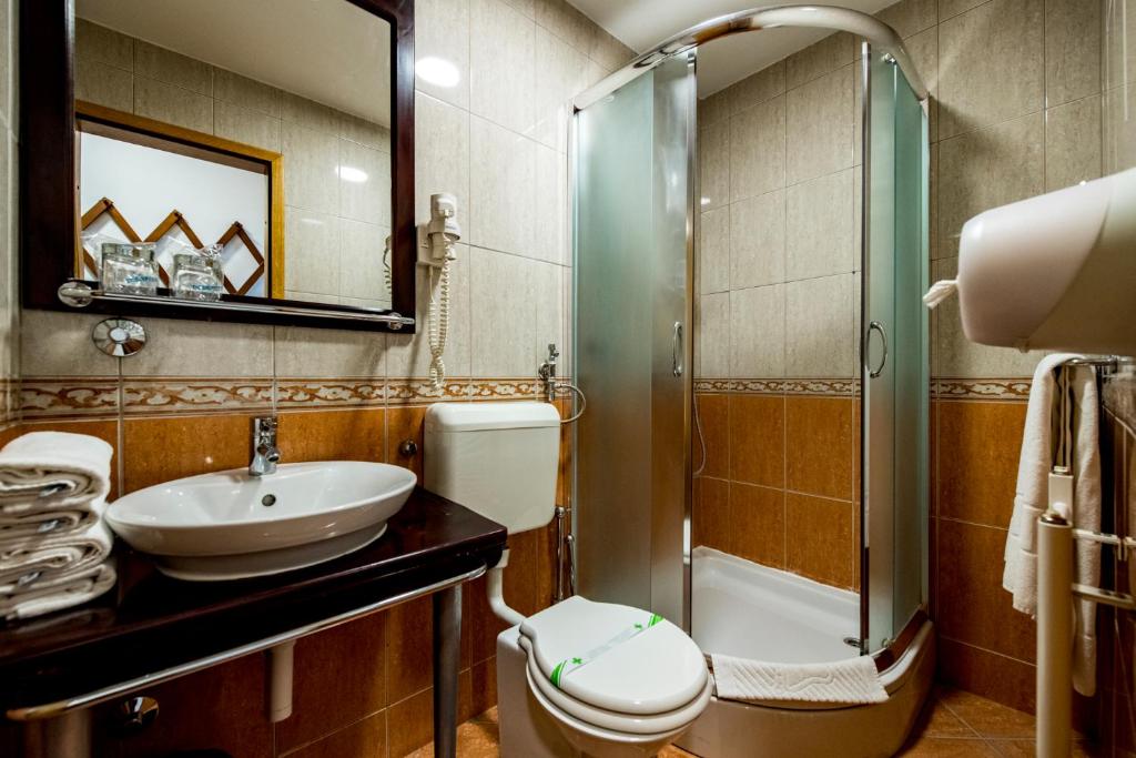 Koupelna v ubytování Hotel Sunce Vlašić