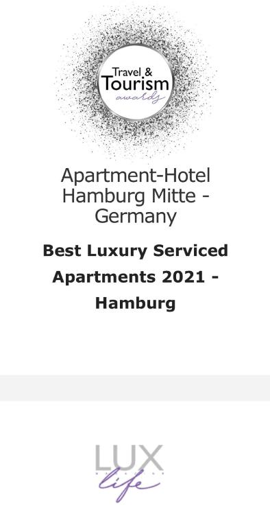 Certifikát, hodnocení, plakát nebo jiný dokument vystavený v ubytování Apartment-Hotel Hamburg Mitte