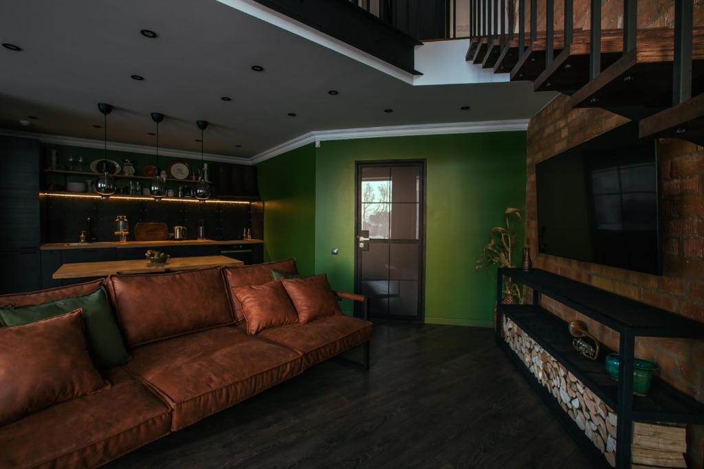 Posezení v ubytování Andano.Loft