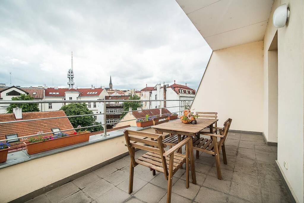 Balkón nebo terasa v ubytování Great Terrace in Big, Central Flat