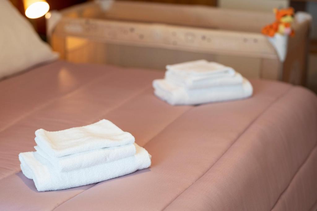Postel nebo postele na pokoji v ubytování Hotel D'Atri