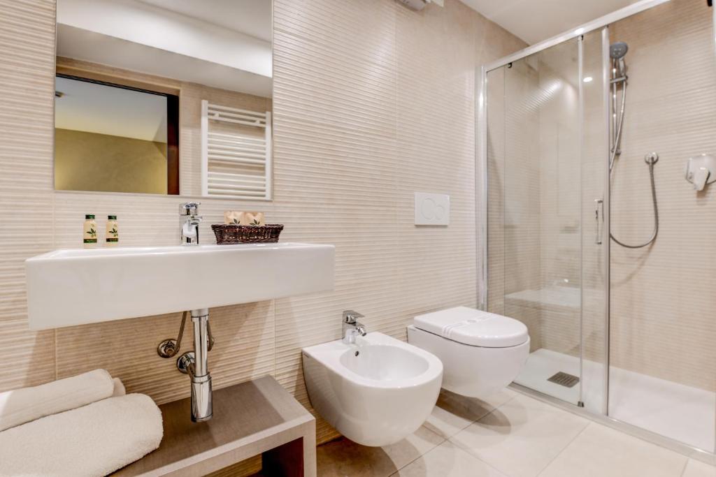 Koupelna v ubytování Hotel Tripoli