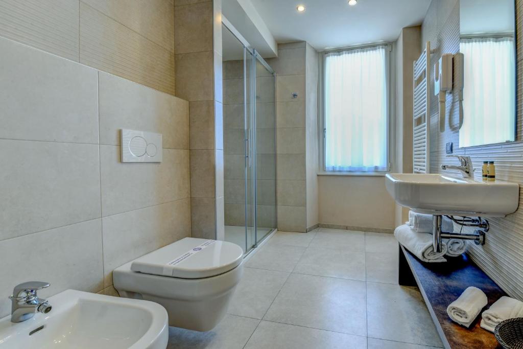 Koupelna v ubytování Hotel Tripoli