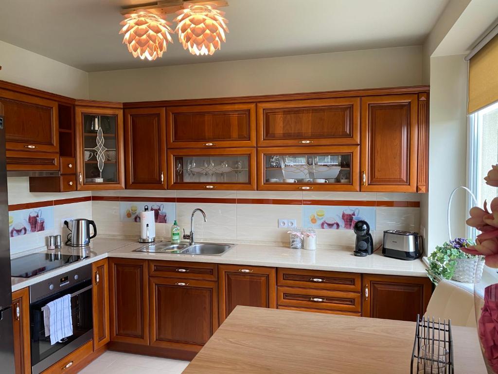 Kuchyňa alebo kuchynka v ubytovaní Apartament SWEET Ustroń
