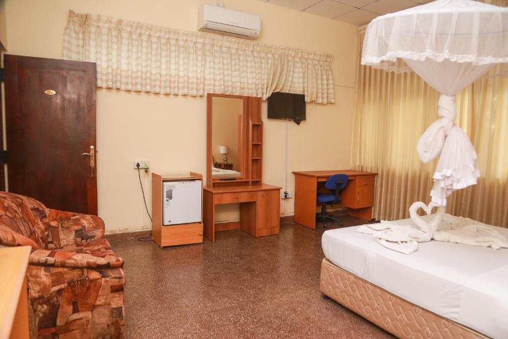 Postel nebo postele na pokoji v ubytování Milano Tourist Rest