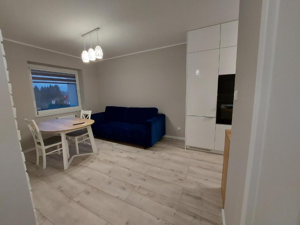 Televízia a/alebo spoločenská miestnosť v ubytovaní Holidays Home Ustrzyki