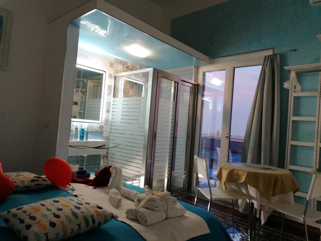Postel nebo postele na pokoji v ubytování B&B Vista Mare