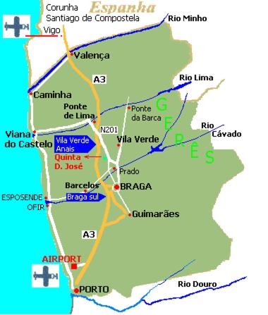 Mapa político de alta qualidade de espanha e portugal com