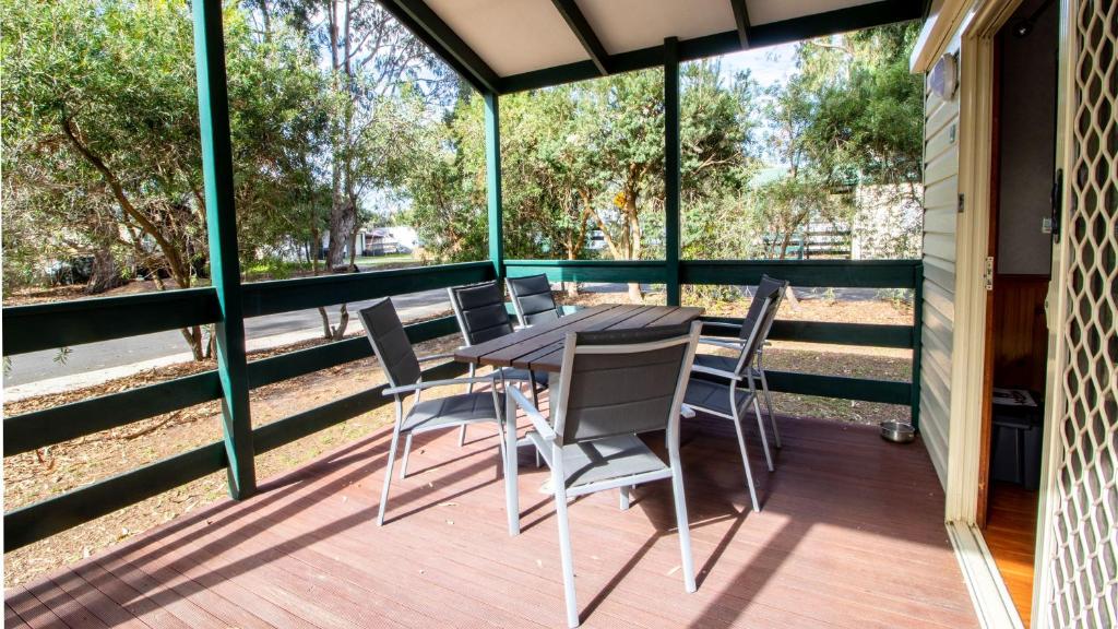 Balkón nebo terasa v ubytování Bellarine Bayside Portarlington
