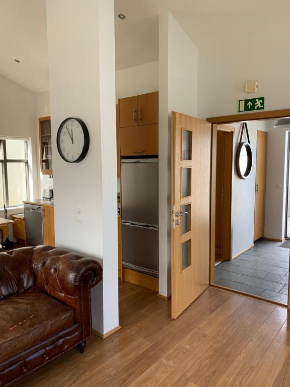 Kuchyň nebo kuchyňský kout v ubytování Mengi Apartments