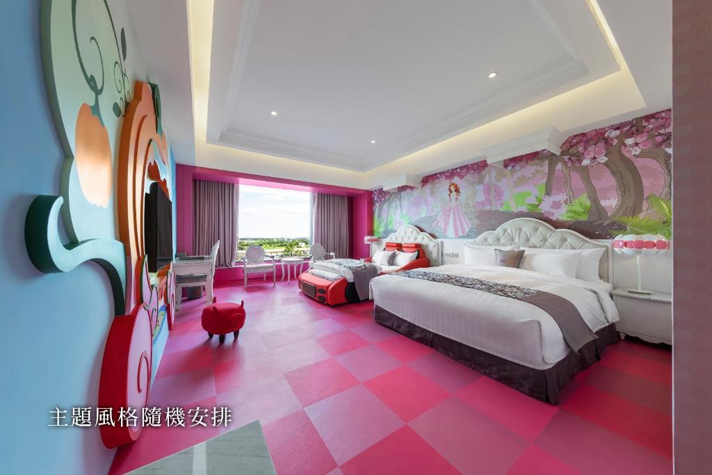 Postel nebo postele na pokoji v ubytování Chuang-tang Spring Spa Hotel