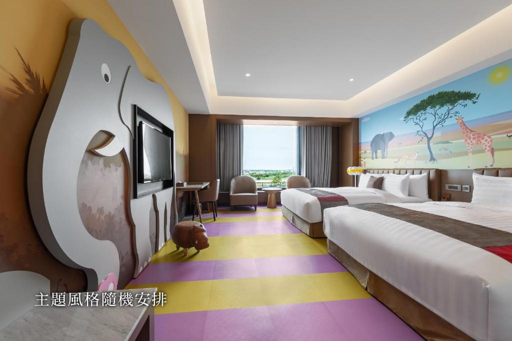 Postel nebo postele na pokoji v ubytování Chuang-tang Spring Spa Hotel