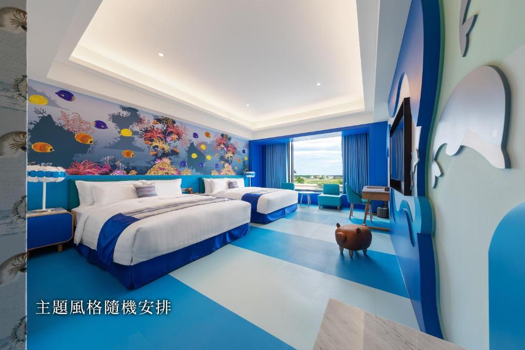 Postel nebo postele na pokoji v ubytování Chuang-tang Spring Spa Hotel