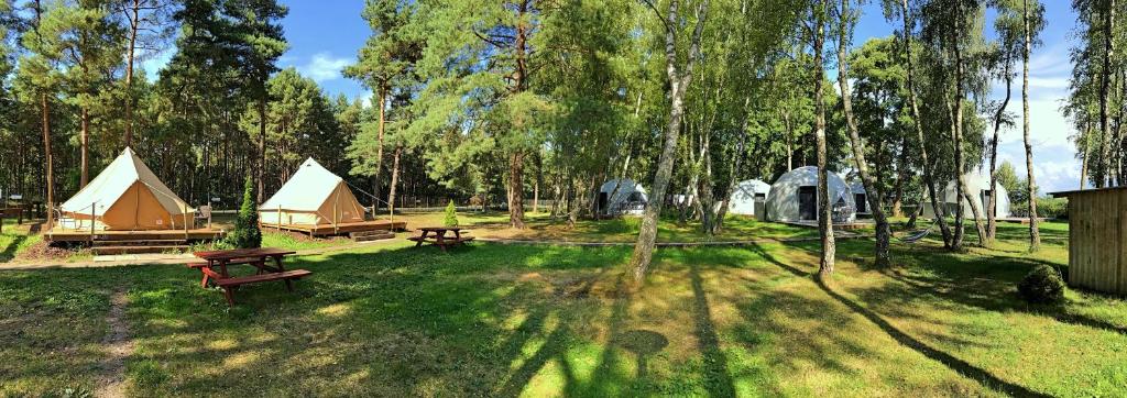 Zahrada ubytování Slowly Glamping Osada Nad Wodą
