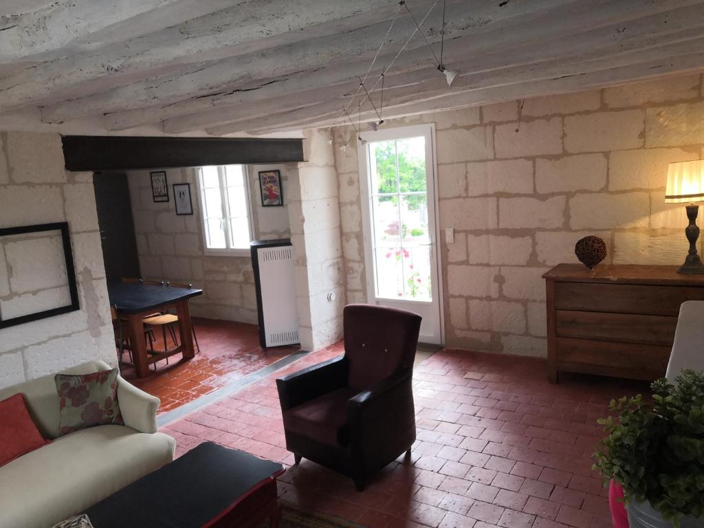 Posezení v ubytování Cottage l'Orée du Cher