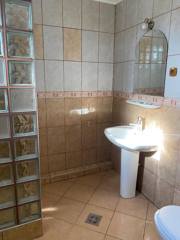 Koupelna v ubytování Hanul Izvor