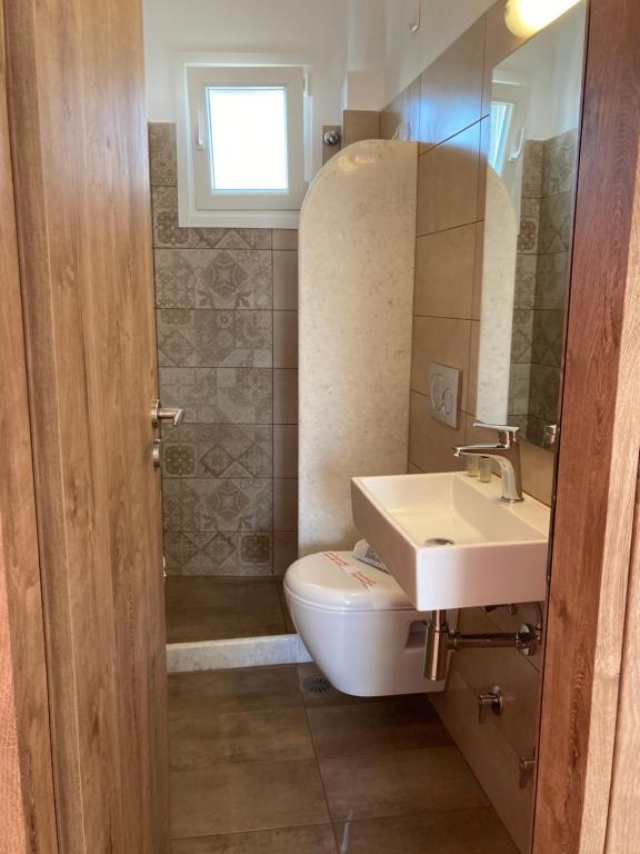 Koupelna v ubytování Hotel Chrisoula