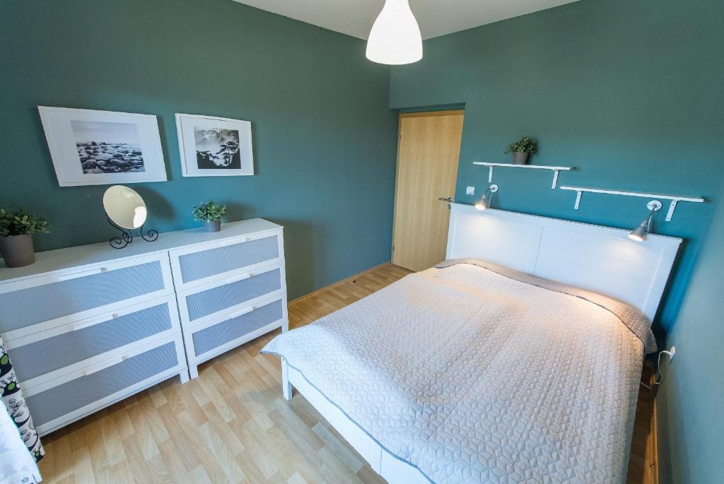 Postel nebo postele na pokoji v ubytování Lipno 35 - Lipno In
