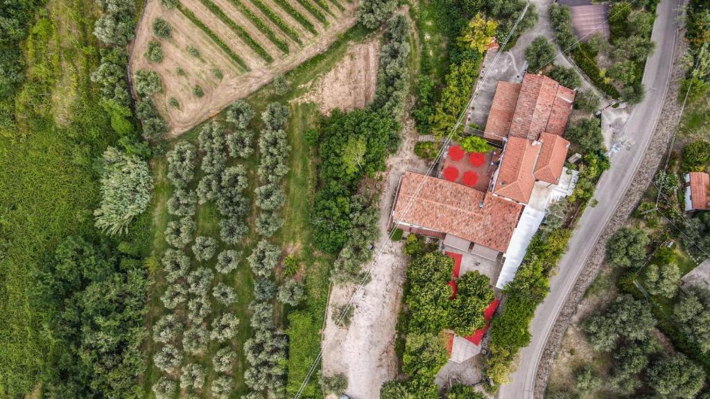 Letecký snímek ubytování Tavern di Arqua'