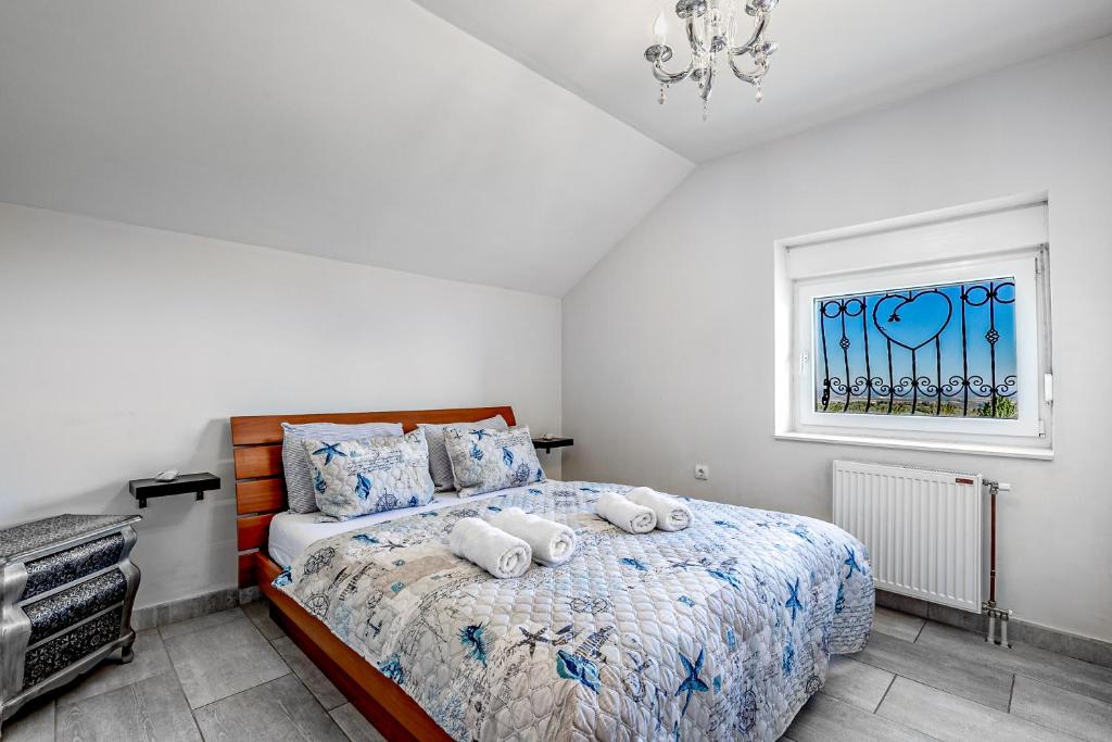 Postel nebo postele na pokoji v ubytování House "Dare to dream"
