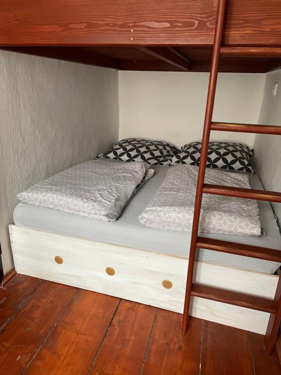 Postel nebo postele na pokoji v ubytování Apartmany u Synagogy