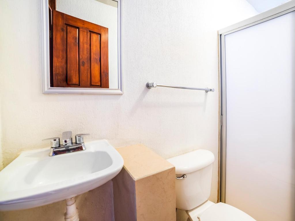 Koupelna v ubytování Hotel HC
