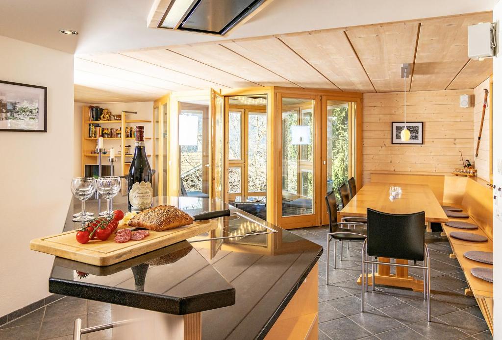 Posezení v ubytování Chalet Steingärtli 1