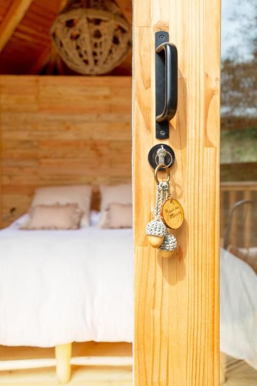 Postel nebo postele na pokoji v ubytování Nits de Bosc