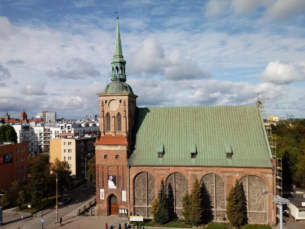 Výhľad na mesto Gdansk alebo výhľad na mesto priamo z apartmánu