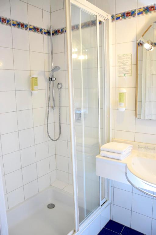 Koupelna v ubytování Rathskeller Weitra