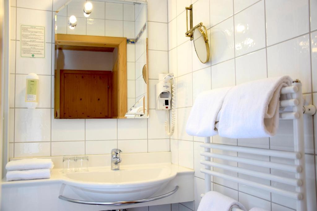 Koupelna v ubytování Rathskeller Weitra