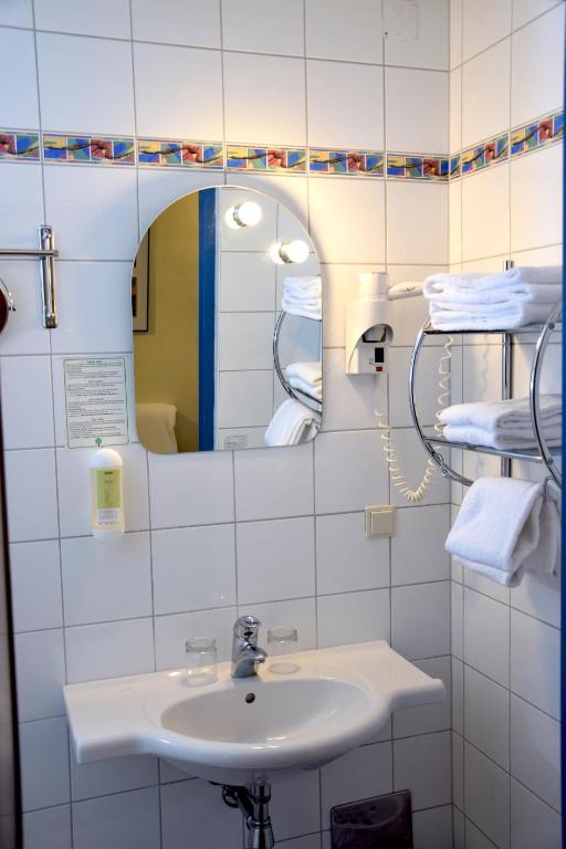 Koupelna v ubytování Rathskeller Weitra