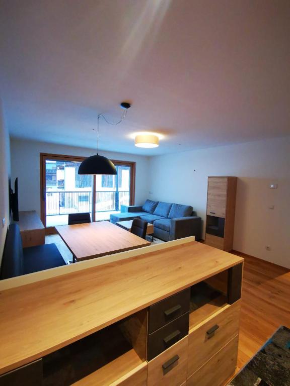 Postel nebo postele na pokoji v ubytování Haus Tschandra