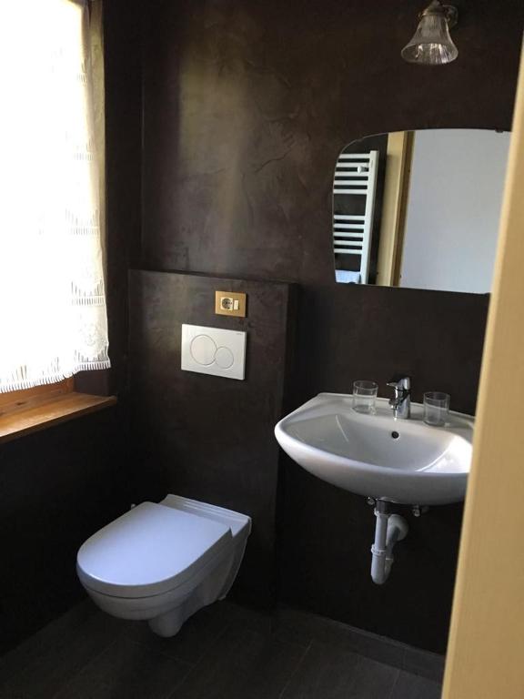Koupelna v ubytování Apartments Garni Steffi