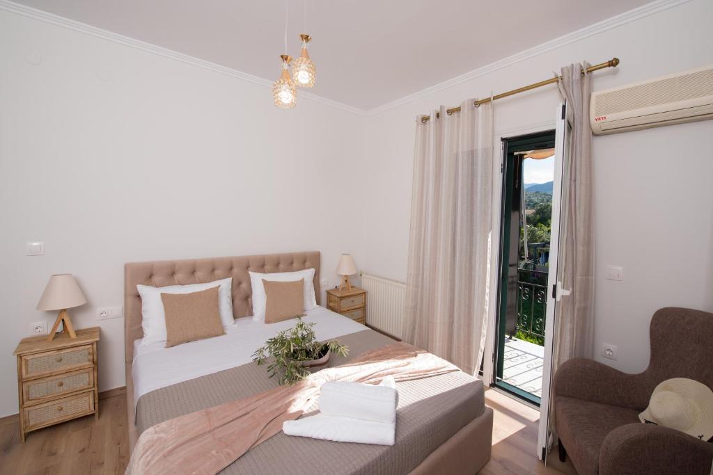 Postel nebo postele na pokoji v ubytování Liovore Apartments