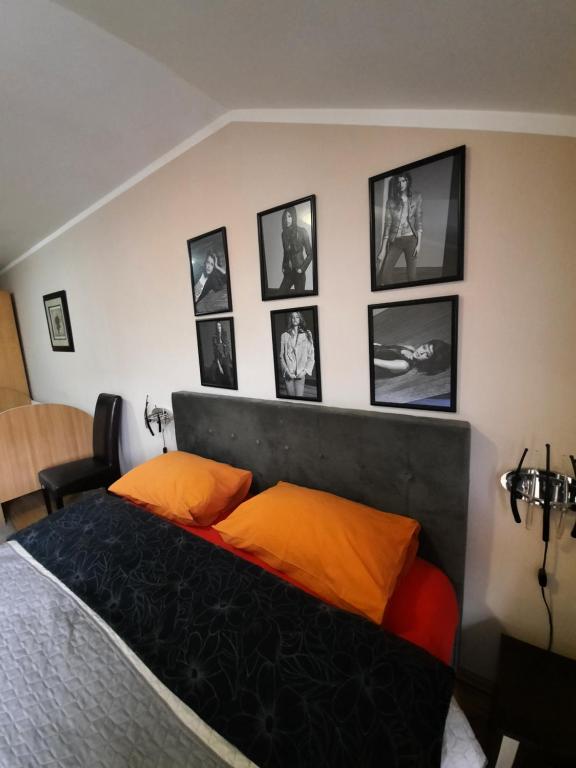 Postel nebo postele na pokoji v ubytování Apartments Aleksandra Cetinje