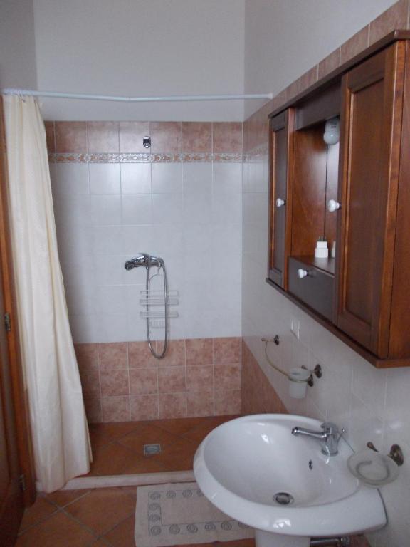 Koupelna v ubytování Agriturismo Arangèa