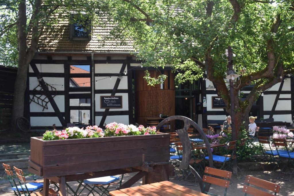 Zahrada ubytování Gästehaus am Storchenturm