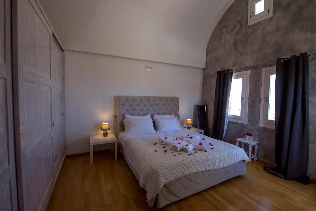 Posteľ alebo postele v izbe v ubytovaní A&V Sea View Villa